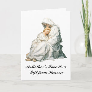 Catholic Mothers Day Christian Blessed Virgin Mary Card