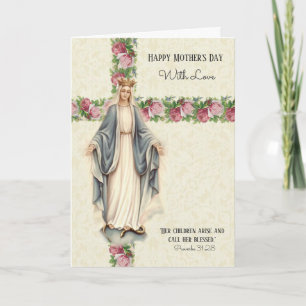Catholic Mother's Day Religious Virgin Mary Card