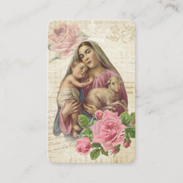 Catholic Mother's Day Remembrance Holy Card (Front)
