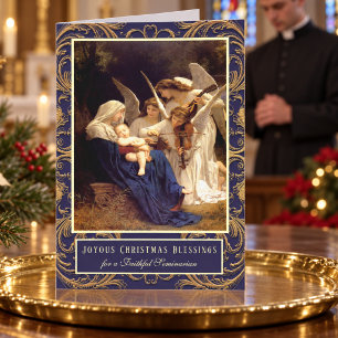 Catholic Nativity Christmas for Seminarian Holiday Card