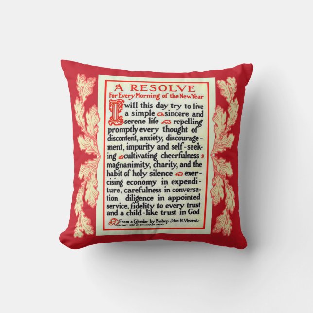 Catholic New Year Prayer Cushion (Front)