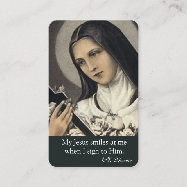 Catholic Novena Card I St. Therese Little Flower (Front)