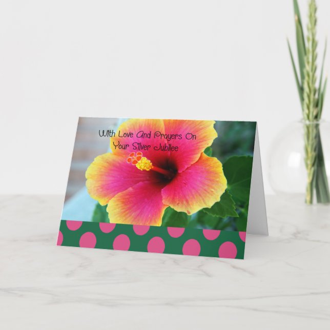 Catholic Nun 25th Jubilee Card (Front)