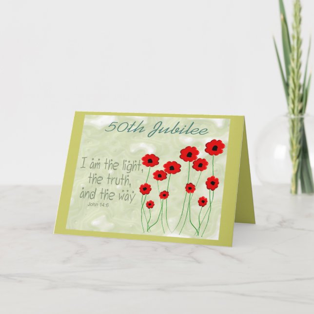 Catholic Nun "50th Jubilee" Card (Front)