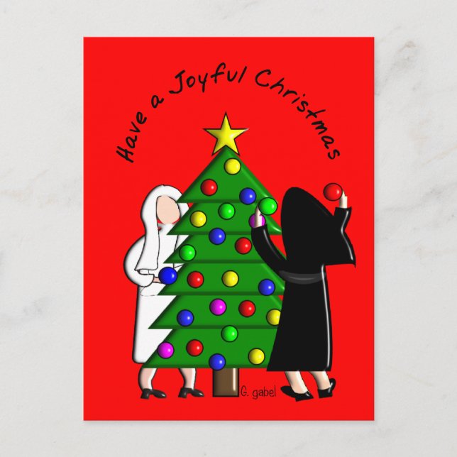 Catholic Nun Art Christmas Cards & Gifts (Front)