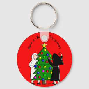 Catholic Nun Art Christmas Cards & Gifts Key Ring