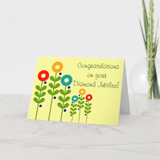 Catholic Nun Diamond Jubilee Card 2 (Front)