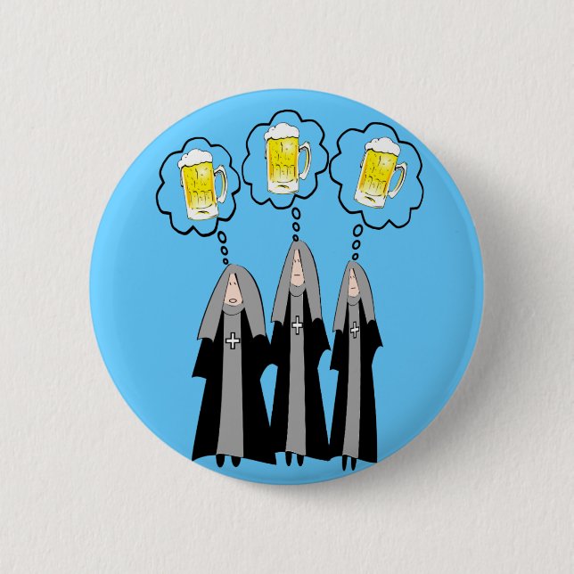 Catholic Nun Gifts~~Hilarious 6 Cm Round Badge (Front)