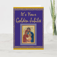 Catholic Nun Golden Jubilee Cards