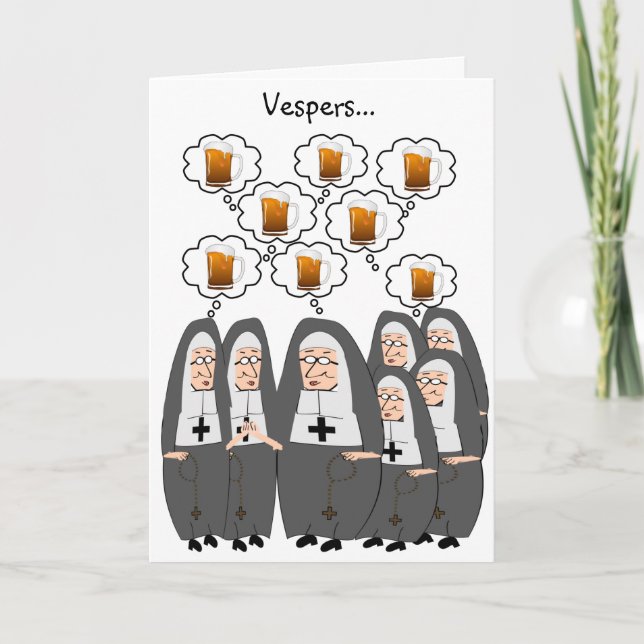 Catholic Nun Humour Card (Front)
