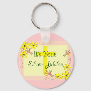 Catholic Nun Silver Jubilee Cards, Mugs, Tote Bags Key Ring