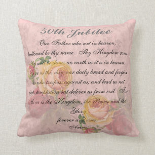 Catholic Nuns Golden 50th  Jubilee Pillow
