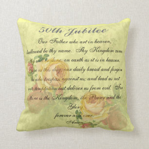 Catholic Nuns Golden 50th  Jubilee Pillow