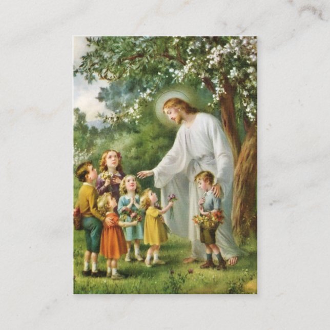Catholic Parent's Blessings Children Holy Card (Front)