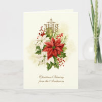 CATHOLIC POINSETTIA IHS HOLY NAME OF JESUS