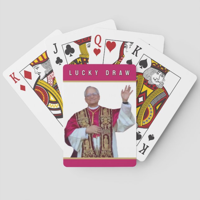 Catholic Pope Leo Playing Cards (Back)