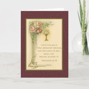 Catholic Prayer ACT OF FAITH Scripture Quote Card
