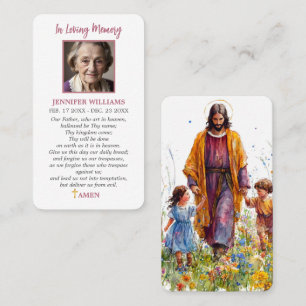 Catholic Prayer Card Jesus Loss of Child Our Lord