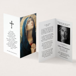 Catholic Prayer Cards Heavenly Mother