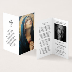 Catholic Prayer Cards Heavenly Mother