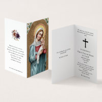 Catholic Prayer Cards | Holy Virgin