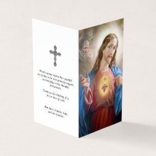 Catholic Prayer Cards Sacred Heart