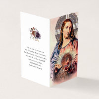 Catholic Prayer Cards | Sacred Heart Jesus 2