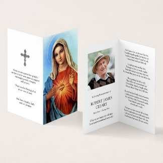 Catholic Prayer Cards | Sacred Heart Mary