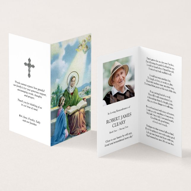 Catholic Prayer Cards | St Anne & Mary 2 (Inside and Outside)