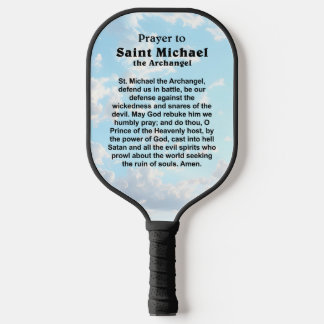 Catholic Prayer for Protection and Courage Pickleball Paddle