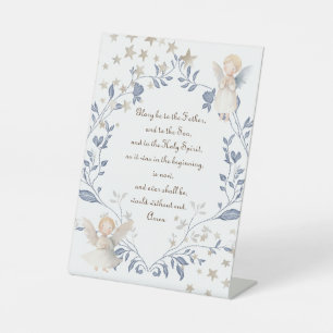 catholic prayer of praise pedestal sign