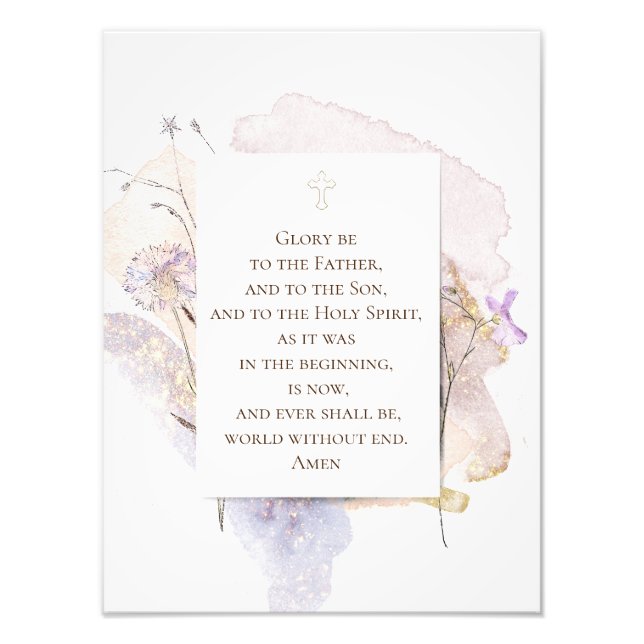 catholic prayer photo print (Front)