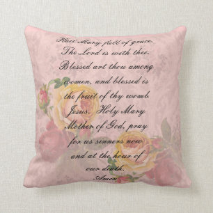 Catholic Prayer Pillow "Hail Mary"