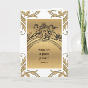 Catholic Priest Anniversary Ordination Angels Card