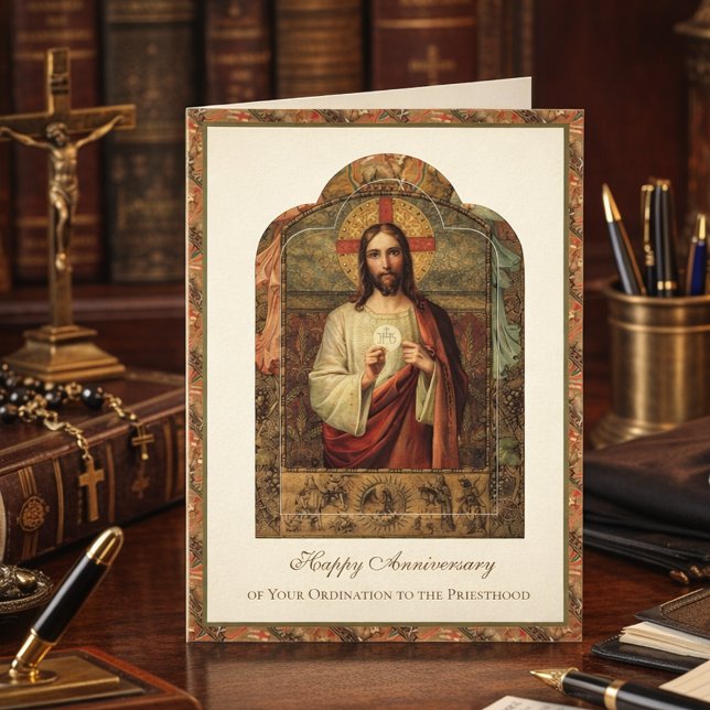 Catholic Priest Anniversary Ordination Deacon  Car Card (Creator Uploaded)
