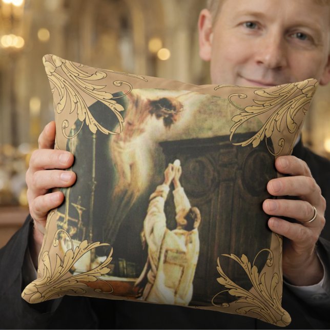 Catholic Priest Anniversary Ordination Holy Orders Cushion (Creator Uploaded)