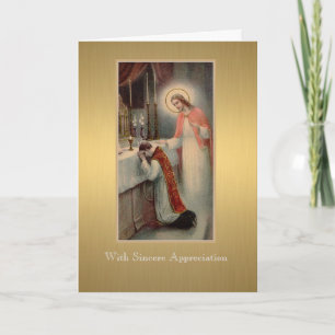 Catholic Priest at the Altar Thank You Card