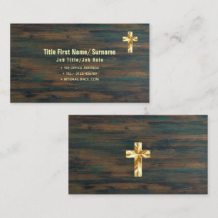 Catholic Priest Church Contact Clergy Christian Business Card