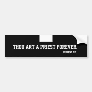 Catholic Priest Clergy Religious Scripture Bumper Sticker