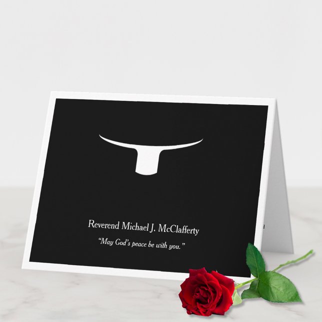 Catholic Priest Deacon Stationery Scripture Verse Holiday Card (Creator Uploaded)