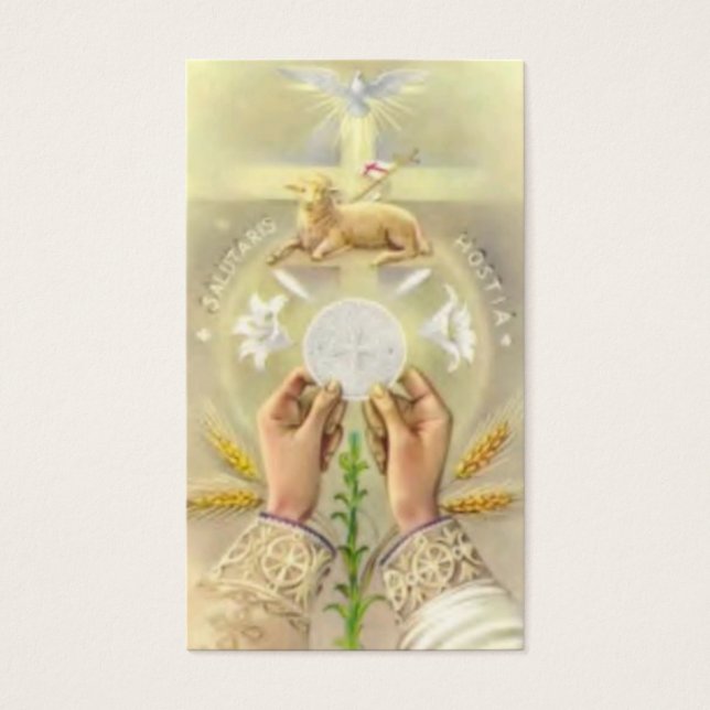 CATHOLIC PRIEST ORDINATION ANNIVERSARY HOLY CARDS (Front)
