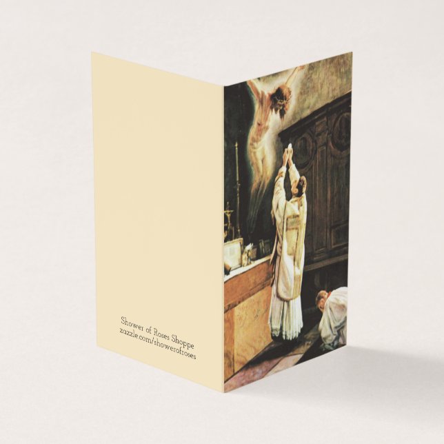 Catholic Priest Ordination Anniversary Holy Cards (Outside)