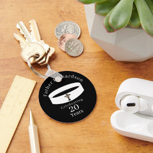 Catholic Priest Ordination Anniversary Key Ring