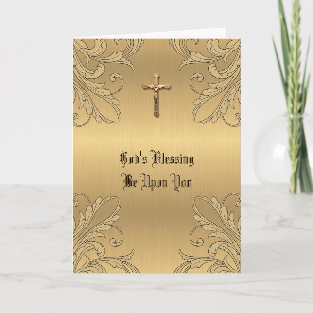 Catholic Priest Ordination Thank You Card (Front)
