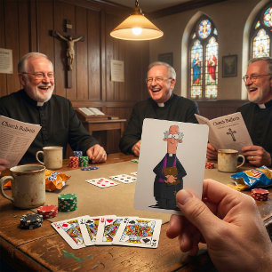 Catholic Priest Playing Cards