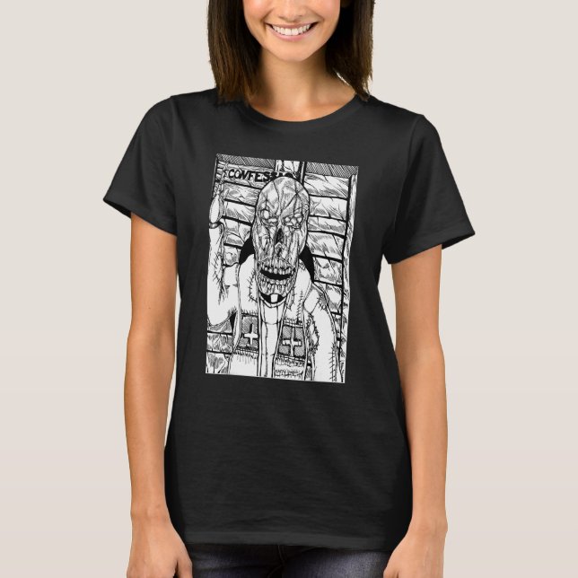 Catholic priest skull wait thetwo confession posta T-Shirt (Front)