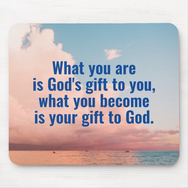 Catholic Quote Mouse Pad (Front)
