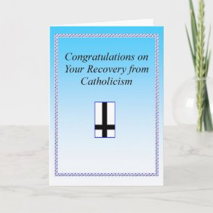 Catholic Recovery Congrats Card
