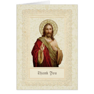 Catholic Religious Jesus Funeral Thank You