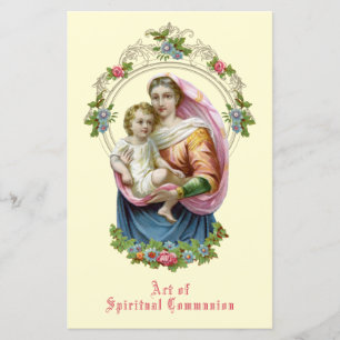 Catholic Religious Spiritual Communion Mary Jesus